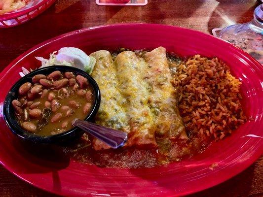 Cheddar/jack Cheese Enchiladas