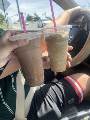 White Mocha Freeze and Iced Mexican Mocha