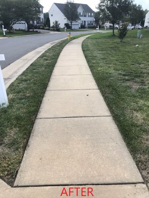 Crisp & Sharp Sidewalk Edges!  Love It!