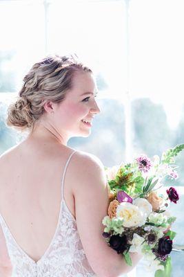 Close up Bridal portrait