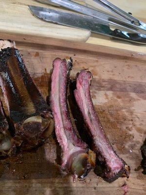 Slightly thin beef ribs and extremely tough texture.