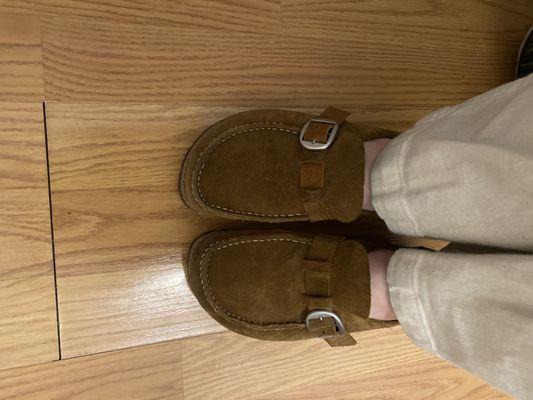 Newly restored Buckley Birkenstocks.