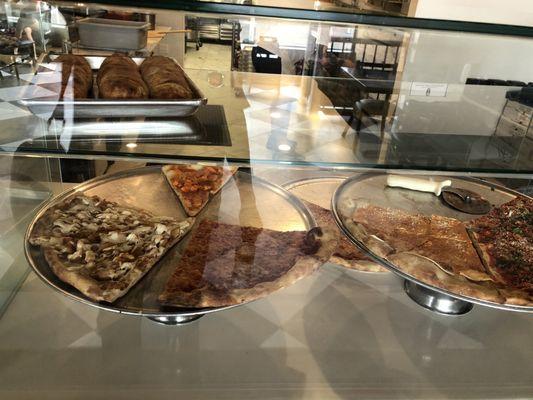 Slices at counter