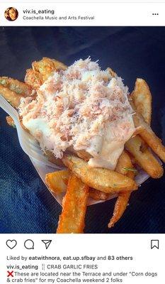 Garlic crab fries