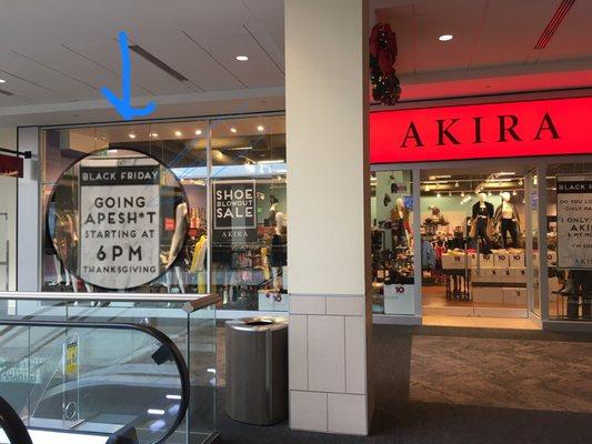 Really? Is that an appropriate sign for a family store in a mall?