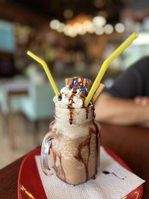 Campfire S'mores Frozen Hot Chocolate