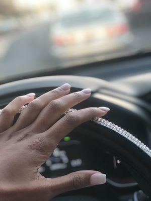 Love my nails  . I got the French ombré "Baby Boomer" Nails .