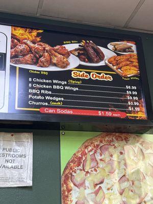 Side order menu