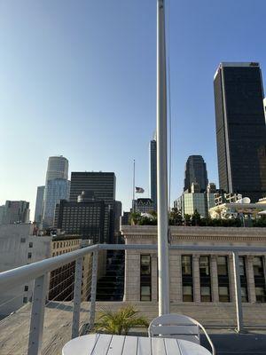 View from the rooftop patio.