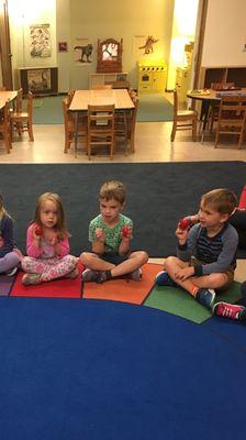 Music class at the Neighborhood Children's House