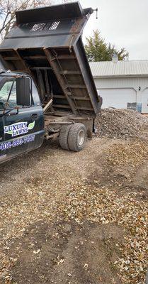 Hauling gravel