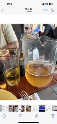 Pitchers of beer