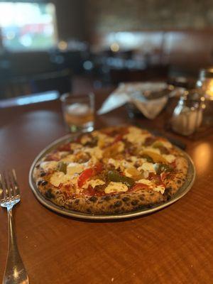 Sausage, Peppers & Onions 12" pizza. Wow, this is really good!