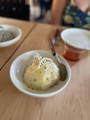 Grilled Onion, Ricotta & Nigella Seeds