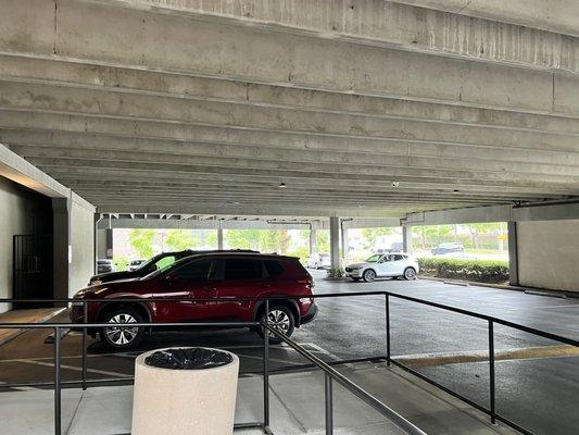 First floor of parking structure.