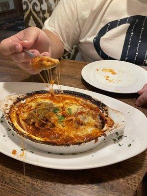 Meatball appetizer. The sauce in this is amazing !