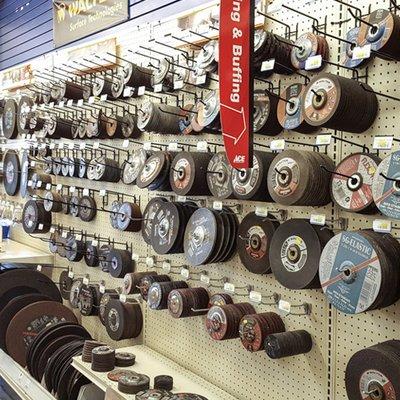 MacDonald Hardware & Supply offers a complete line of abrasive tools for all of your grinding, polishing, cutting and finishing needs.