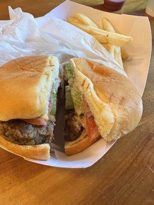 South Falls Cafe - burger and fries