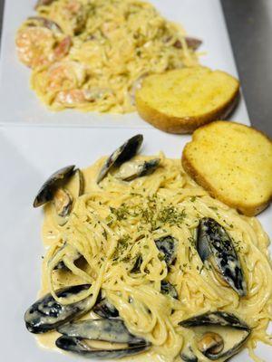 Mussels pasta