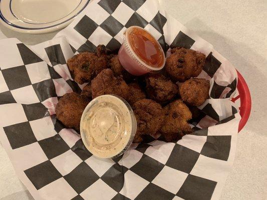 Seafood hush puppies