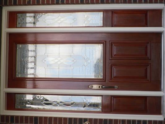 2 coats stain 2 coats spar varnish exterior door