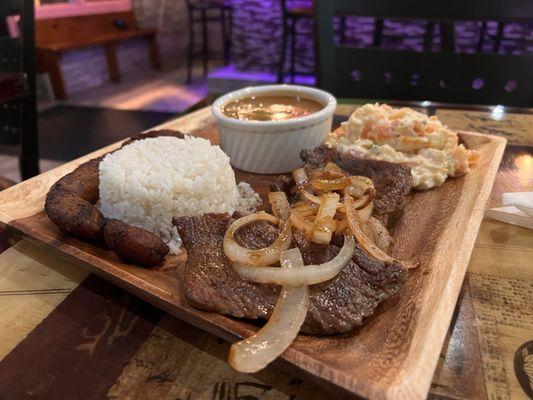 Bistec Encebollado - Latin Steak with Onion