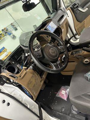 Components replaced jeep