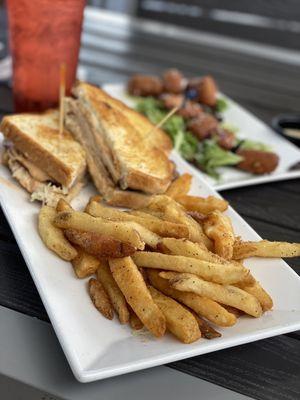 Turkey Rachel on Sourdough with crispy fries.