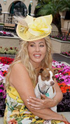 Deena Von Yokes, Creative Director of the Del Mar Hat Contest, owner of Studio Savvy Salon the proud sponsors