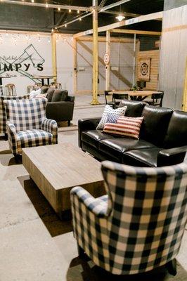 Comfortable seating areas to relax with friends.