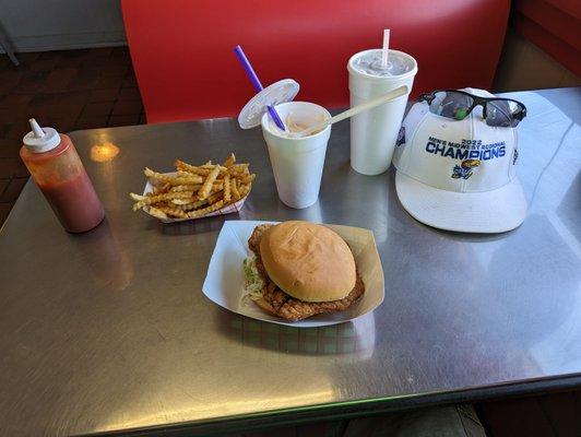 Great Tenderloin and Vanilla Shake!