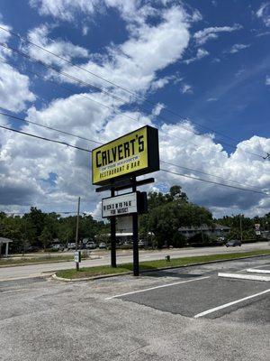 Sign out front