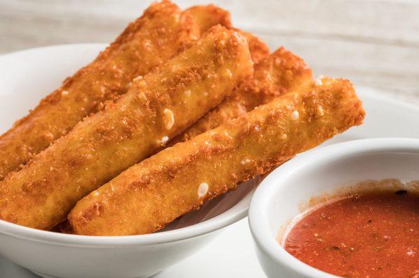 Handmade mozzarella sticks