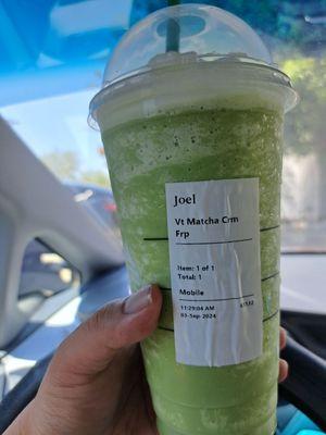 Matcha Creme Frapp