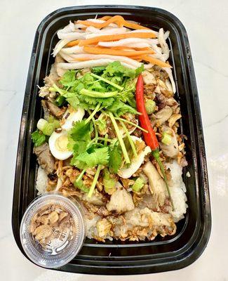 Sticky rice with grilled chicken... one of most popular dishes of our store.