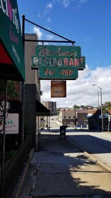 Old neon sign out front