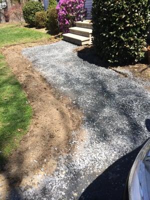 Joshua just started our driveway and walkway remodel. He and his grew have done an outstanding job so far!