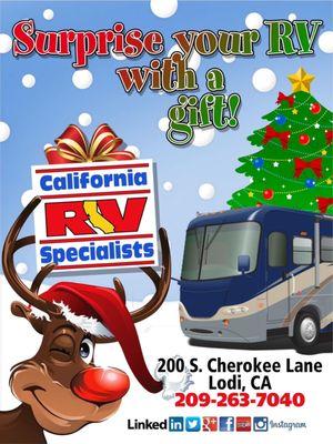 The holiday season is upon us! California RVSpecialists is helping you cross off the RVers on your list with these GREAT holiday specials.