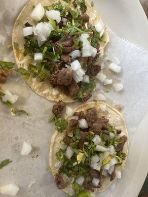 The street tacos are so good! Try Them