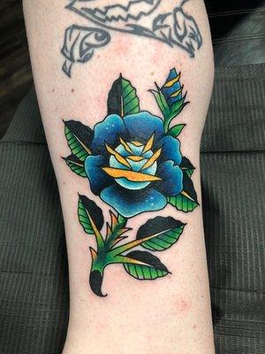 Traditional rose by Tyler Brewer