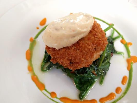 Crab cake appetizer