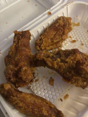 Greasy chicken wings