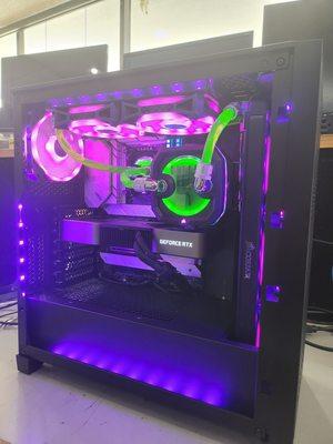 Custom liquid cooling with led lights color option