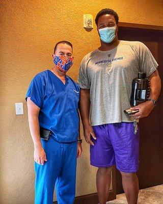 Dr Hochman took care of former NFL stud and Miami Hurricane legend Bryant McKinnie