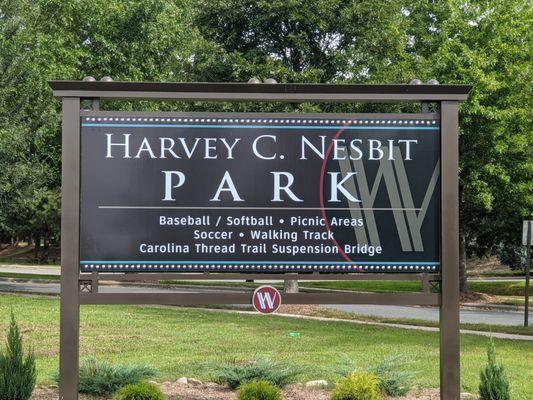 Entrance to H.C. Nesbit Park