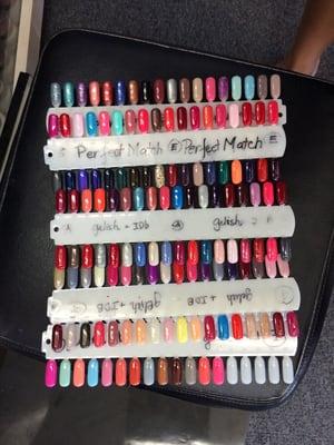 Crazy selection of gel colors!!!