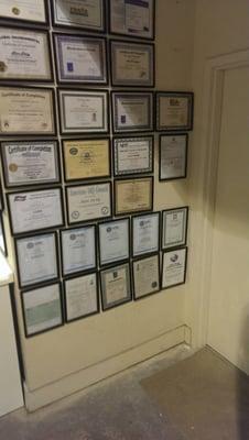 Certifications held