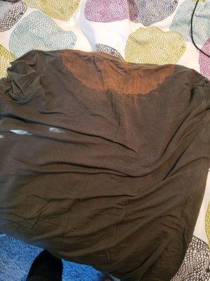 My bleached shirt.