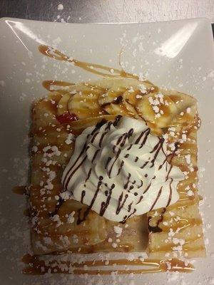 Caramel Banana crepe