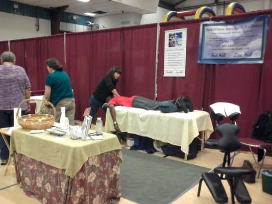 Our Booth at Military Appreciation event, 2012.